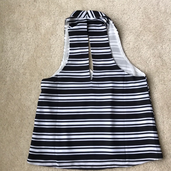 SOLD Olivaceous Striped crop top XS - Picture 2 of 4